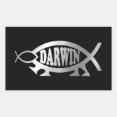 Evolutie - Darwin Retangular Sticker (Voorkant)
