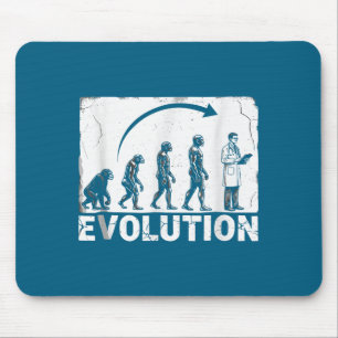 Evolutie Dokter Medische Silhouet Illustratie Muismat