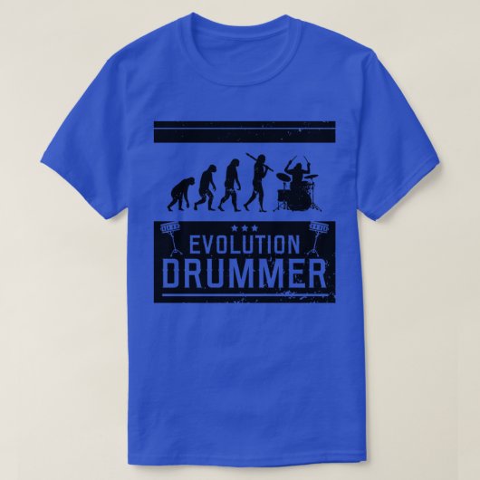 Evolutie Drummer Drums Musicien (1) T-shirt (Design voorkant)