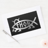 Evolutie - Dun rechthoekige Sticker (Envelop)