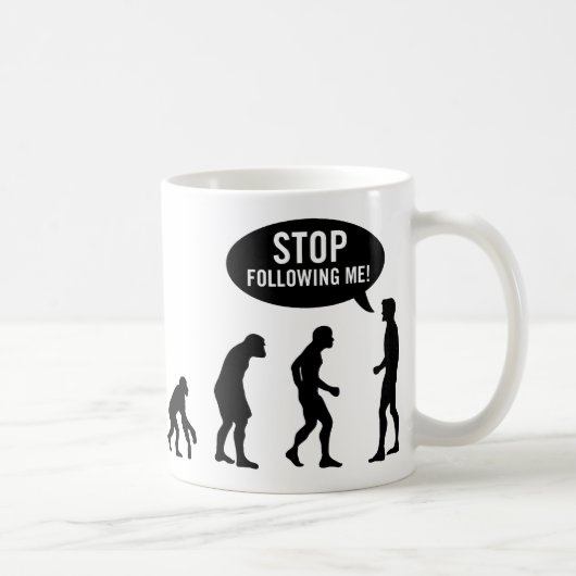 evolutie - einde die me volgen! koffiemok (Rechts)