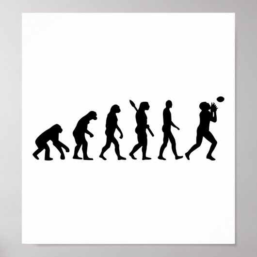 Evolutie-Football Poster (Voorkant)