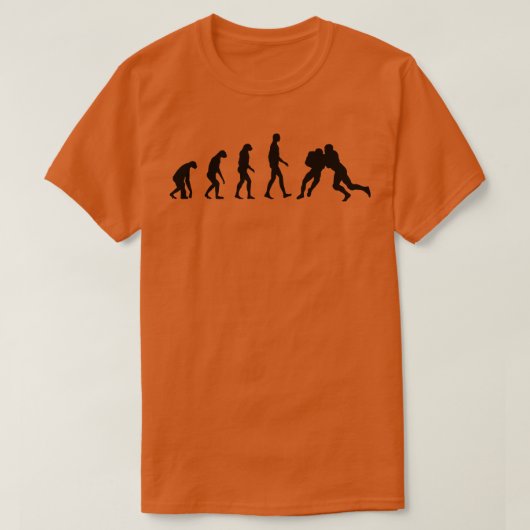 Evolutie-football T-shirt (Design voorkant)
