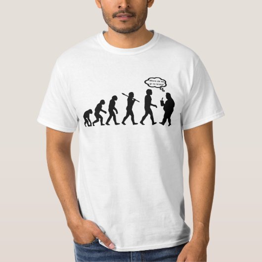 Evolutie fout gegaan t-shirt (Voorkant)