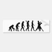 Evolutie foxtrot dansen bumpersticker (Voorkant)