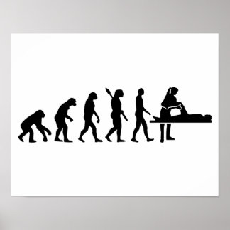 Evolutie fysiotherapeut poster