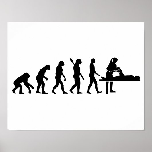 Evolutie fysiotherapeut poster (Voorkant)