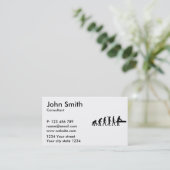 Evolutie fysiotherapeut visitekaartje (Staand voorkant)