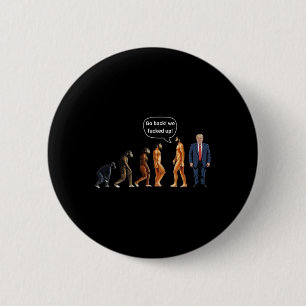 Evolutie Gaat Ck We Redden Op Donald Trump Ronde Button 5,7 Cm