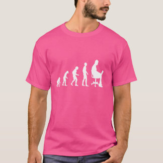 Evolutie gamer gamen jongen t-shirt