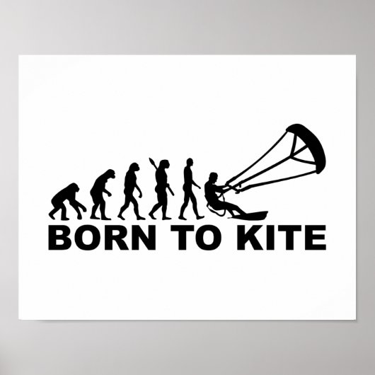 Evolutie, geboren in kite poster (Voorkant)