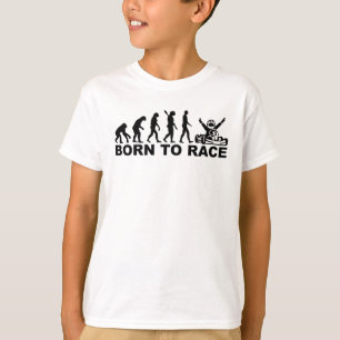 Evolutie geboren uit race Kart T-shirt