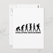 Evolutie Geocaching Briefkaart (Voorkant / Achterkant)