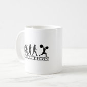 Evolutie - gewicht Lifter Koffiemok (Voorkant links)