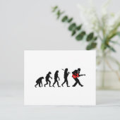 Evolutie gitaarspeler briefkaart (Staand voorkant)