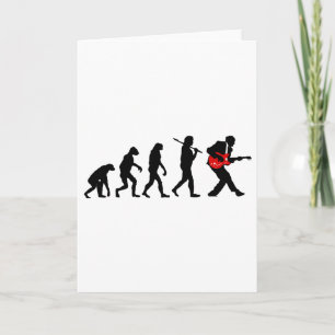 Evolutie gitaarspeler kaart
