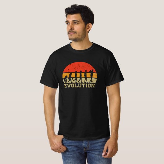 Evolutie Golf | Funny Golfer  Golfing T-shirt (Voorkant volledig)