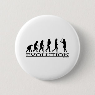 Evolutie - Golf-Vrouw Ronde Button 5,7 Cm