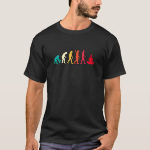 Evolutie Grafisch Mediteren Meditatie Ontspanning T-shirt