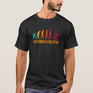 Evolutie grafische gymnast Gymnastics Acrobat Acro T-shirt