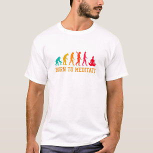 Evolutie Grafische Meditatie Relaxatie T-shirt