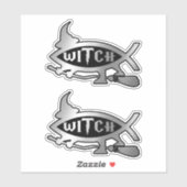 Evolutie - heks x 2 Sticker (Vel)