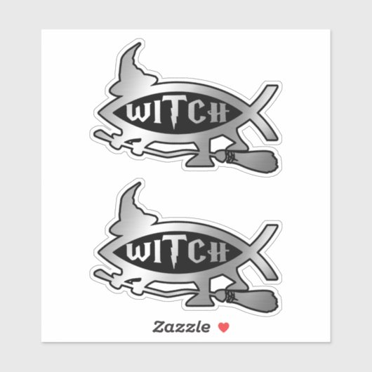 Evolutie - heks x 2 Sticker (Vel)