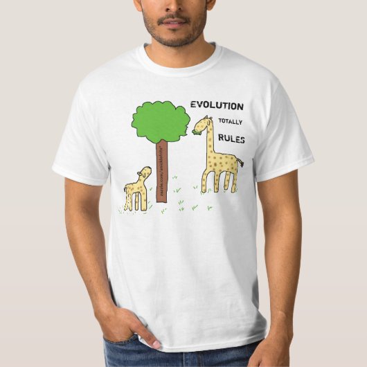 Evolutie helemaal volgens regels! t-shirt (Voorkant)
