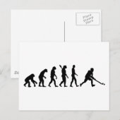 Evolutie-hockey Briefkaart (Voorkant / Achterkant)