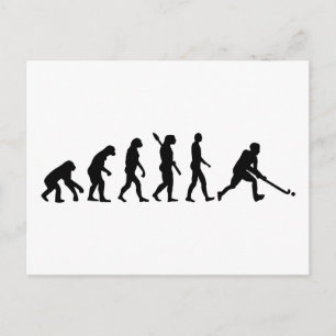 Evolutie-hockey Briefkaart