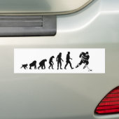 Evolutie Hockey-Bumpersticker Bumpersticker (Op auto)