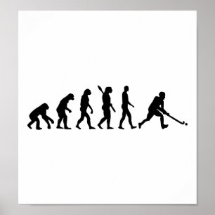Evolutie-hockey Poster