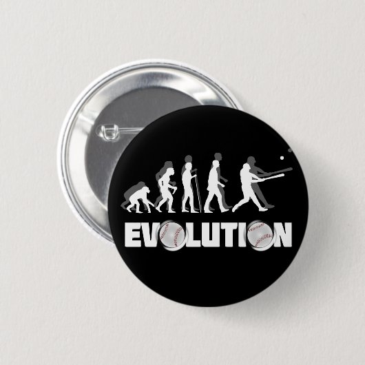Evolutie-honkbal Ronde Button 5,7 Cm (Voorkant /achterkant)