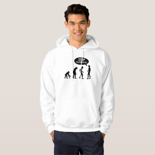 evolutie hoodie (Voorkant volledig)