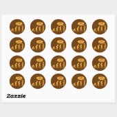 evolutie - hou op me te volgen! ronde sticker (Vel)