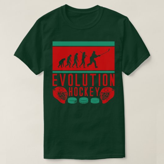 Evolutie-ijshockey 1 t-shirt (Design voorkant)