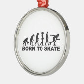 Evolutie Inline Skating Metalen Ornament (Links)