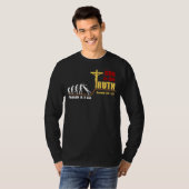 Evolutie is een leugen. God is de Truth T-Shirt (Voorkant volledig)