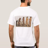 Evolutie is Gods intelligente design T-shirt (Achterkant)