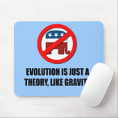 Evolutie is slechts een theorie als zwaartekracht muismat (Met muis)