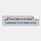 Evolutie is ware Bumpersticker (Voorkant)
