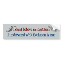 Evolutie is ware Bumpersticker