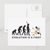 evolutie Judo Briefkaart (Voorkant / Achterkant)