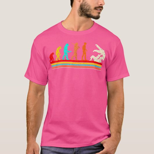 Evolutie Judo Martial Arts Grappig Judo T-shirt (Voorkant)