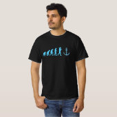 Evolutie kapitein kapitein schip water t-shirt (Voorkant volledig)