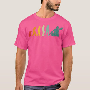 Evolutie kayak paddling development monkey rowing t-shirt