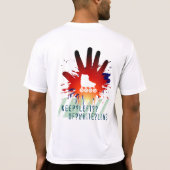 Evolutie/Keep LEft - Krachtige vezel T-shirt (Achterkant)