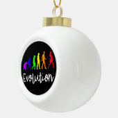 Evolutie Keramische Bal Ornament (Rechts)