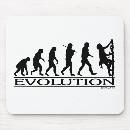 Evolutie - Klimaatverandering Muismat (Voorkant)