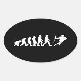 Evolutie Lacrosse Ovale Sticker